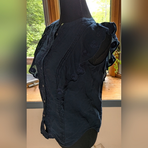 Cotton Flutter Top, J. Crew - Picture 2 of 11